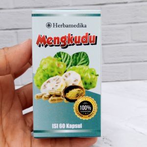 Kapsul Mengkudu Asli - Herbal Untuk Sakit Maag vertigo Stroke Gangguan Jantung Hypertensi dll