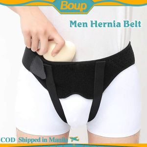 Men Inguinal Hernia Belt Truss Adjustable With 2 Removable Compression Pads Breathable Material For Single Double Inguinal and Sports Hernia