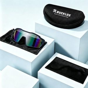 Bucklos Bike Sunglasses Sports Eyewear Ergonomic Waterproof UV Protection Outdoor