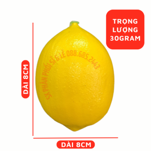 Trái Giả Trái Chanh Vàng (5X7 cm) mô hình Việt Nam công nghệ Thái Lan GIỐNG THẬT 99%- Dùng trang trí nhà cửa hàng quán decor chụp ảnh C