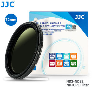 JJC 2 in 1 ND Filter & CPL Filter Circular Polarizing Filter Variable ND2-32 Circular Polarizing Filter No X Shadow Ф67mm 72mm 77mm 82mm 49mm 52mm 55mm 58mm 62mm for Canon EOS R R5 R6 5D Mark IV III