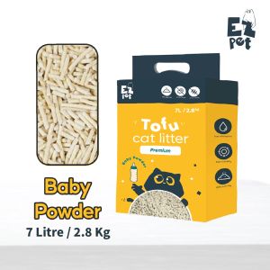 【PEK BESAR】EZPET 2.8KG Premium Tofu Cat Litter Pasir Kucing Tofu Kucing Toufu Pasir Kucing Litter Kucing Tofu Litter Cat Litter Tofu Cat Cat Sand Tofu Cat Sand Pasir Kucing Murah Bentonite Litter Box Toilet Kucing 豆腐猫砂 猫砂