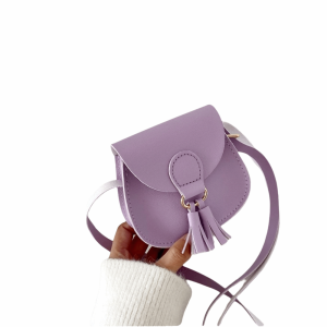 PHANT PU Leather Children Shoulder Bag Mini Size Cute Princess Messenger Bag New Tassels Kids Coin Purse Birthday