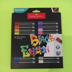Crayon Faber Castell Black Edition 12 24 warna - krayon oil pastel murah