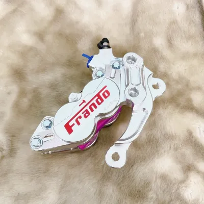 Heo Kèm Pát Wave110 RSX Fuled ]_Heo Frando 4pis Niken bố hồng chữ đỏ Kèm Pát CNC nguyên khối lắp đĩa 267mm tặng 2 ốc