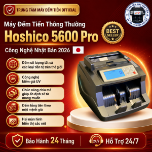 Máy Đếm Tiền Hoshico 5600 Tổng Tiền Siêu Chính XácKiểm Giả Uv
