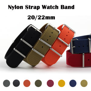 20mm 22mm Nylon NATO Fabric Bracelet Watch Band for Samsung Galaxy 46mm 42mm gear s3/active 2 40mm 44mm For Samsung Watch 3 41mm 45mm NATO Strap