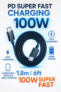 "45W Super Fast Charger + Kabel 1.8m | UK 3 Pin Plug | Pengecas Laju Sesuai Samsung S25 Xiaomi Oppo Android"