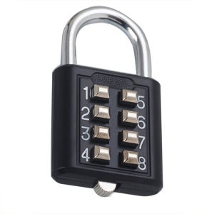 8 Digit Password Lock Zinc Alloy Padlock Anti-Theft Security Code Combination for Backpack Locker