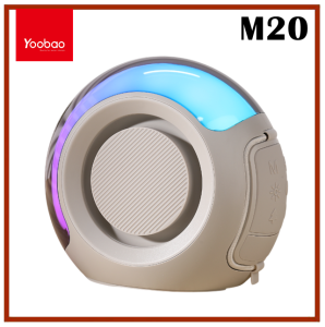 Yoobao M20 Super Bass Wireless Bluetooth V5.3 TWS Speaker with FM Radio TF Card USB Function and RGB Lightning Effect
