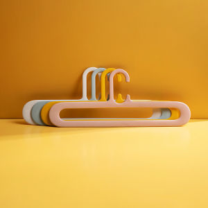 10Pcs Seamless Hanger Plastic Fit Anti-slip Clothes Rack Simple and Flexible Storage Hanger Hook