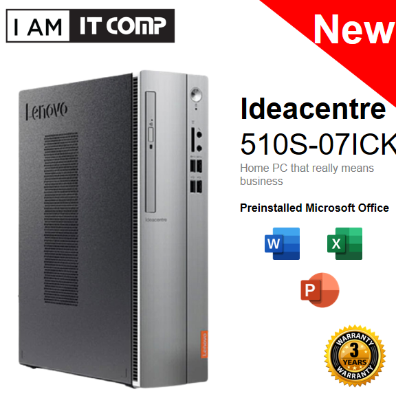 Lenovo Ideacentre 510S-07ICK 90LX001MMI Desktop ( I5-9400/4GB/1TB  HDD/Intel/W10H ) | Lazada