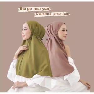 COD//TERMURAH HIJAB BERGO MARYAM AZWA JAHITAN RAPI BISA COD