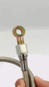 สายน้ำมันเลี้ยงแกนเทอร์โบ D-MAX สายถัก ยาว 60 ซม