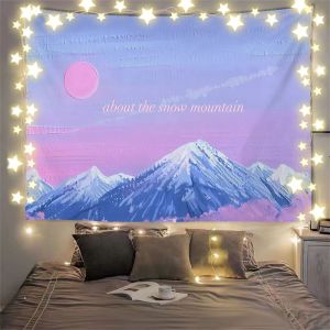 Scenery ins Aesthetic and healing style 2 Live streaming photo decoration backdrop cloth for dormitory room bedside wall hanging cloth