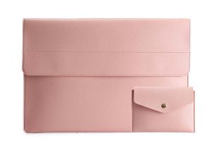 Tas Laptop Softcase Macbook Air Pro M1 M2 Sleeve Microfiber PU Leather Magnetic Set Pouch 13 14 inch