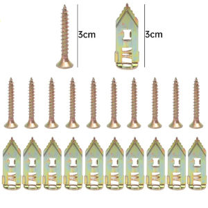 100Pcs Self Drilling Drywall Anchors Expansion Screws Cavity Plugs for Gypsum Board Home DIY Fixing Hanging Picture Frames