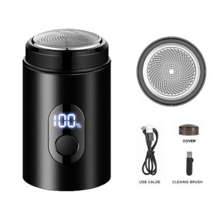 เครื่องโกนหนวดไฟฟ้า หน้าจอ LCD ขนาดเล็ก แบบพกพา ชาร์จไฟได้ เครื่องโกนหนวด Electric shaver Type-c