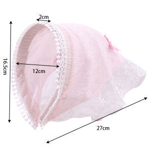 【♡Lovely girls house♡】French Pastoral Style Vintage Lace Chiffon Hair Band Scarf Headband for Women Girls Summer Trendy
