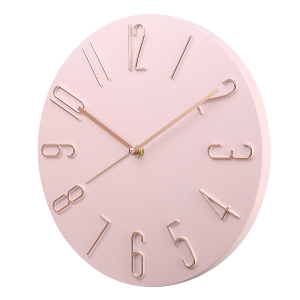 30cm Simple Silent Wall Clock Big Size Stylish Elegant Delicate Wood Grain Home Decoration Living room Bedroom office For Gift