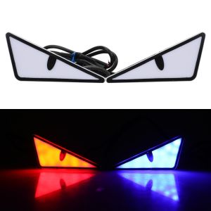Motorcycle LED license plate light 12v Devil eye modification universal motorcycle decoration accessory lamp