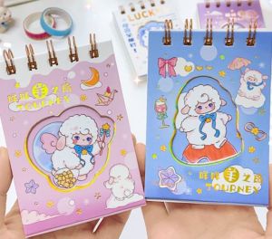 Sổ tay A7 gáy xoắn nhiều họa tiết dễ thương LILA A7GAYTREN155