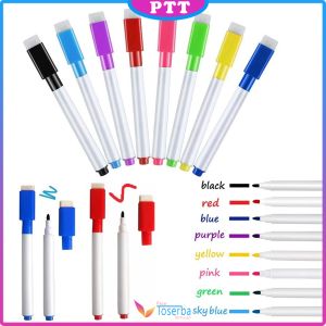 PTT Spidol Papan Tulis White Board Sepidol Kecil Mini Warna Warni Penghapus Wipe And Clean Whiteboard Marker Anak Anak Spidol 2 IN 1 Murah import
