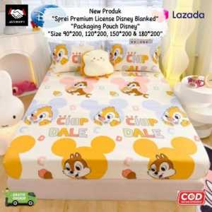 Sprei Kasur Disney Karakter Anak tersedia 4 Ukuran Dapat Sarung bantal