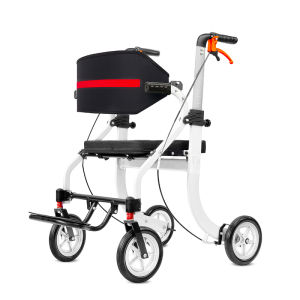 4-in-1 Mobility Wheelchair Combination Rollator Walkers for Seniors No Installation Design Foldable Walker with Seat Durable Aluminum Ergonomic Design Rolling Walker