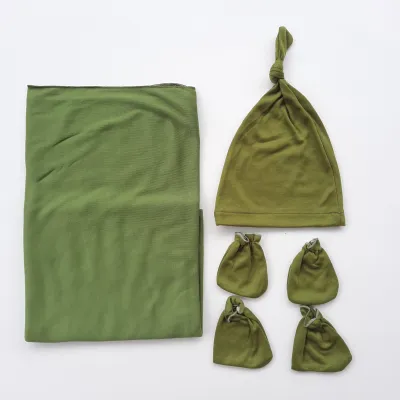 Bedong Bayi Set 3In1 Jumbo Topi Sartaki Motif Polos instan Lembut