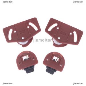 [COD] jiameitan 4 Pairs Wardrobe Roller Sliding Door Gear Circuit Board Indoor Panel Kit Furniture Sliding Door Roller Set Cabinet ABS Wheel