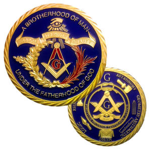 【discount store】Masonic Freemasonry Token Brotherhood Collect Commemorative Challenge Coin