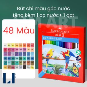 Bút Chì Màu Gốc Nước Faber-Castell – 12/24/36/48 Màu – Dễ Tô Dễ Pha Vẽ Màu Nước Đa Năng LIM ART