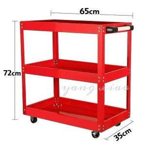 Sum🌈รถเข็นเครื่องมือช่างแบบมีล้อ ใช้งานได้หลากหลาย สะดวกสบาย รถเข็นอเนกประสงค์