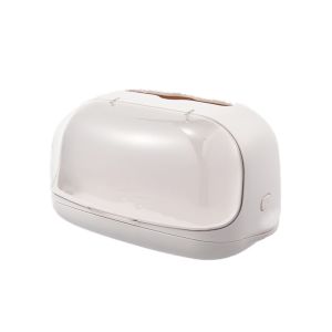 ANGFEW Nhựa Hộp khăn giấy để bàn Đa chức năng Chống bụi Hộp lưu trữ tượng nhỏ Sáng tạo Đế lò xo Giá đỡ giấy Màn hình máy tính để bàn