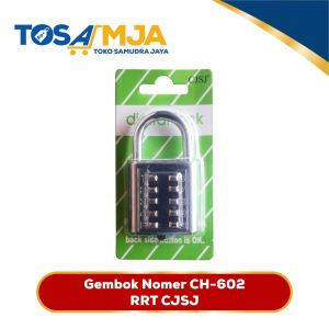 Gembok Koper Nomer / Gembok Nomor Pencet Angka / sandi 8 digit & 10 digit CJSJ RRT import silver