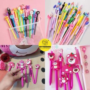 Sét 20 Bút Nước Hình Thú  Gấu Dâu Lotso Kèm Túi Dễ Thương Tặng Kèm Túi Zip