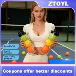 【ZTOYL】 3Pcs Golf Quả Bóng Thực Hành Chọn Lỗ Bóng Trắng Màu Xanh Vàng Cam Màu Đỏ Trong Nhà ourdoor Golf Nhựa Bóng