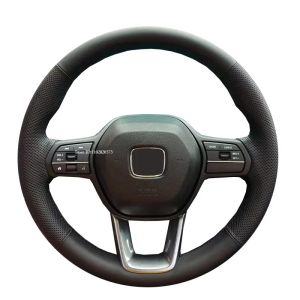 Kaly Customized Car Steering Wheel Cover Braid Wrap For Honda CR-V CRV Accord 2023 Style 100 Fit Original Model 1:1 Made Hand Sewing P9M4Y