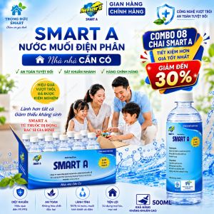 Combo Dung dịch sát khuẩn Smart A 500ml - An toàn không gây kích ứng