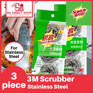 3M Scotch-Brite Scrub Pad Kitchen Sponge | Heavy duty Sponge | Stainless Steel Pad | Scrub Pad