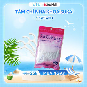 Tăm Chỉ Nha Khoa SUKA Hàng Xuất Nhật Sợi Nhỏ Siêu Dai Dụng Cụ Vệ Sinh Răng Miệng An Toàn