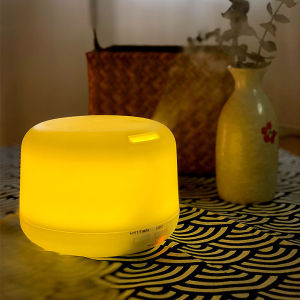 Máy phun sương tạo ẩm khuếch tán tinh dầu MKT2468 Trụ Trong dung tích 550ML có đèn led 7 màu BH 6 tháng