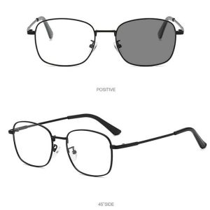 TRENDY Kacamata Photocromic+Anti Radiasi 2 in 1 Blueray Gaya Vintage Untuk Pria Dan Wanita