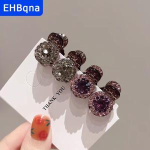 [COD] EHBqna SPORTS กิ๊บติดผมไรน์สโตนทรงกลมขนาดเล็กสำหรับผู้หญิง กิ๊บติดผมขนาดเล็กสำหรับผู้หญิงทำจากเพทายแบบย้อนยุค