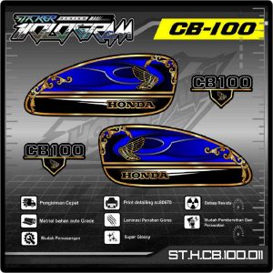 CB Sticker Striping Cb 100 Stiker Motor Keren Setiker Motor Honda CB 100 List Variasi Hologram AR 11