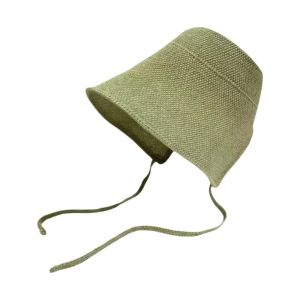 LUSIT Vành rộng lớn Mũ cói bằng vải lanh Khóa dây buộc Dây đeo có thể điều chỉnh Mũ Cloche Cô Gái Nhật Bản Cưỡi Ngựa Họa tiết hình học Mũ chống nắng có dây buộc Mùa hè ngoài trời