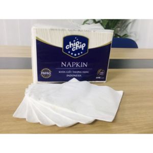Giấy ăn thượng hạng NAPKIN chip chip 2 lớp lâu sạch siêu dai mềm mịn 600 tờ/ gói