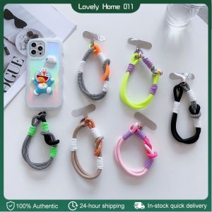 【Lowest Price】fashion Anti-lost Woven Mobile Phone Lanyard Rope Keychain Wrist Lifting Rope