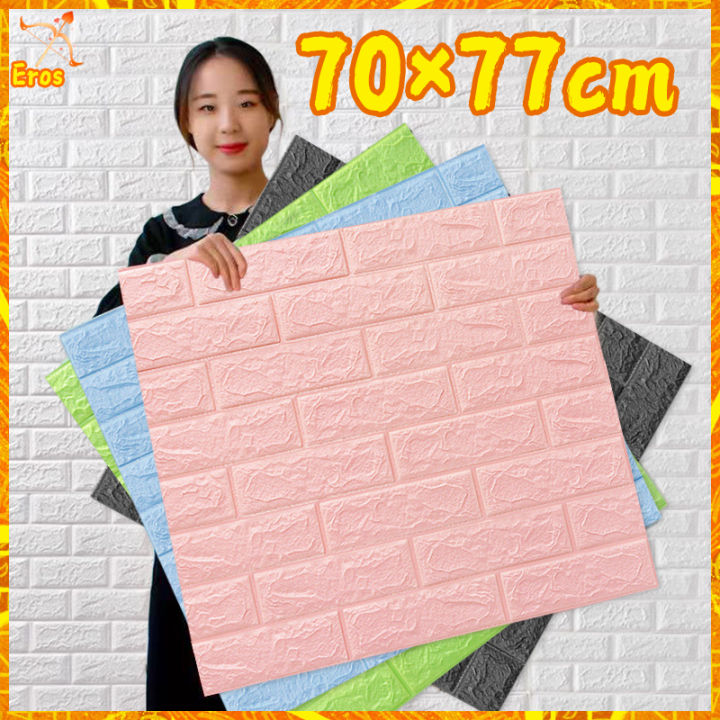 Big Size 3d wallpaper foam sticker self adhesive water proof wall ...